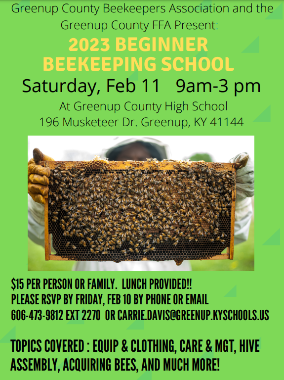 beekeeping school flyer